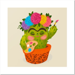 Frida Cactus Posters and Art